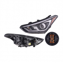 Par Faros P/Hyundai Santa Fe C/Lupa C/Leds 2017 2018 Depo