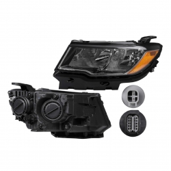 Par Faros Jeep Compass P/Halogeno 2018 2019 2020 2021 Depo