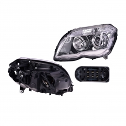 Par Faros Mbenz Glk C/Motor F/Negro P/Halogeno 2009 Depo