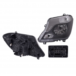 Par Faros Mbenz Sprinter Elec C/Motor F/Negro 2014 Depo