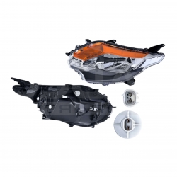 Par Faros Mitsu L200 Manual/Electrico F/Negro 2016 Depo