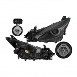 Par Faros Mazda 3 S Grand Touring C/Leds 2017 2018 Depo