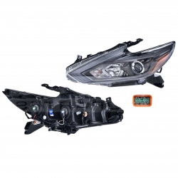 Par Faros Nissan Altima F/Negro P/Halogeno 2017 2018 Depo