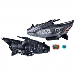 Par Faros Ns Altima F/Negro P/Halogeno C/Leds 2017 Depo