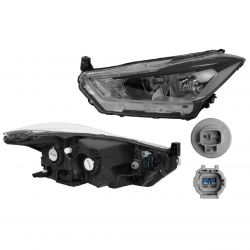 Par Faros Nissan Kicks Manual/Elec C/Leds 2017 2018 Depo