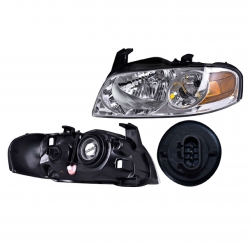 Par Faros Nissan Sentra Normal F/Cromado 2004 2005 Depo