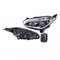 Par Faros Peugeot 208 C/Lupa P/Halogeno C/Leds 2017 Depo