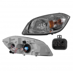 Par Faros Pontiac G5 Fondo Obscuro C/Foco 2007 2008 Depo
