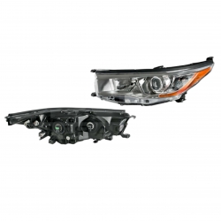 Par Faros Toyota Highlander Fondo Cromado 2014 2015 Depo