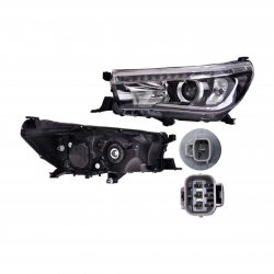 Par Faros Ty Hilux Electrico P/Halogeno 2016 2017 2018 Depo