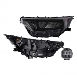 Par Faros Toyota Rav4 Filo Negro 2020 2021 2022 2023 Depo