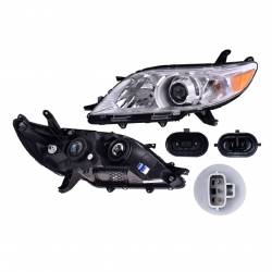 Par Faros Toyota Sienna Le P/Halogeno 2011 2012 2013 Depo