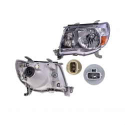 Par Faros Toyota Tacoma Fondo Negro 2009 2010 2011 Depo