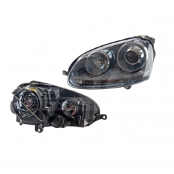 Par Faros Vw Bora C/Lupa F/Negro 2005 2006 2007 2008 Depo