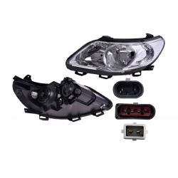 Par Faros Vw Gol Manual Un As F/Cromado 2009 2010 2011 Depo