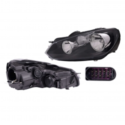 Par Faros Vw Golf Electrico C/Motor 2010 2011 2012 Depo