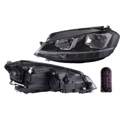 Par Faros Vw Golf C/Motor C/Leds P/Halogeno 2018 2019 Depo