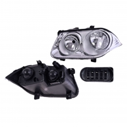 Par Faros Vw Jetta Manual F/Crom P/Halogeno 2008 2009 Depo