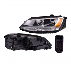 Par Faros Vw Jetta Bic P/1 Foco 2011 2012 2013 2014 Depo