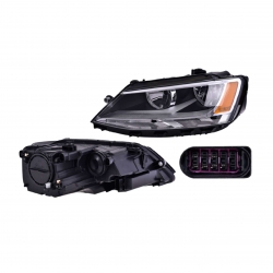 Par Faros Vw Jetta Bic P/2 Focos En Cuarto 2011 2012 Depo