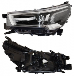 Par De Faros Hilux 2021 2022 2023 2024 Leds F/Crom C/Lupa C/Motor 4Wd