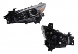 Par Faros Mazda 3 2017 2018 F/Negro C/Lupa Sedan/H-Back