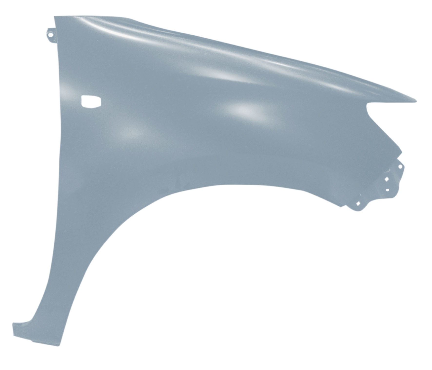 Salpicadera Der C/Hoyo P/Cuarto S/Hoyo P/Moldura (Color/Gris) Toyota Hilux 2Wd 2012 2015