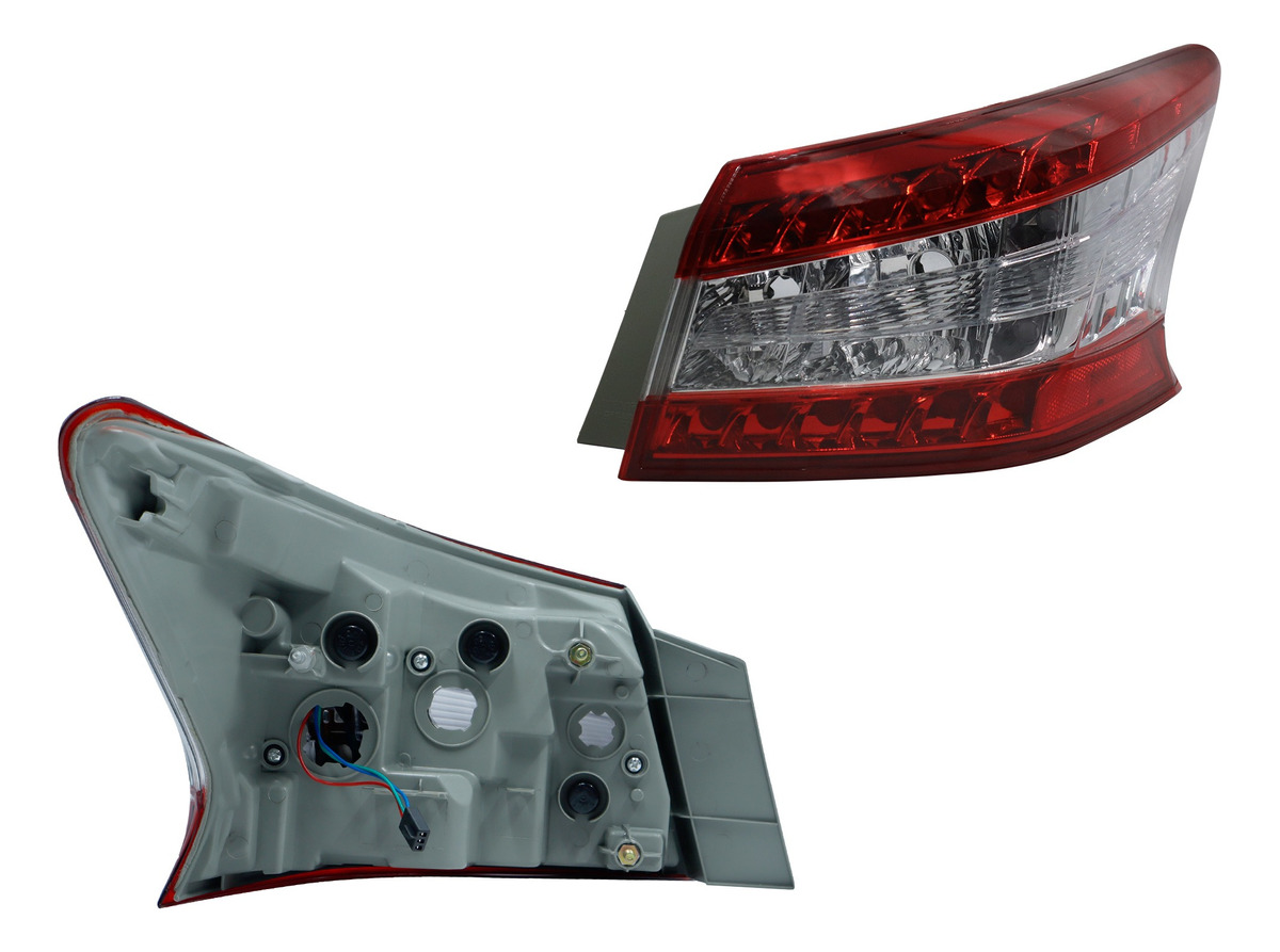 Calavera Der Ext S/Arnes C/Led (Rojo/Blanco/Rojo) Nissan Sentra B-17 2013 2016