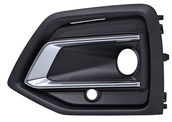 Rejilla Audi Q5 21-24 P/Faro Niebla C/Hoyo P/Sens C/Mold Cent Satin Negra 260123 288 Izq