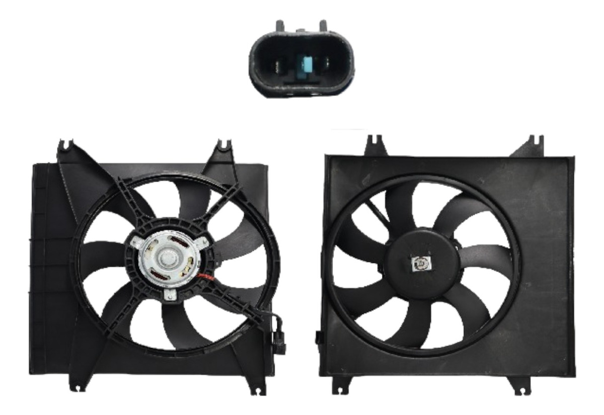 Motoventilador Completo S/Aire C/Tolva S/Res 2Pin Chrysler / Dodge Atos 1.1L 2005 2012